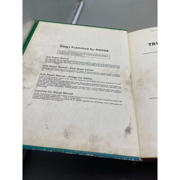 motor truck repair manual 1974-83 model hardcover book 36th edition English READ - Picture 5 of 5